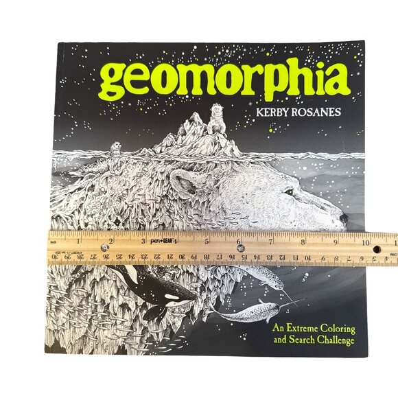 Geomorphia By Kerby Rosanes Extreme Coloring & Search Challenge Large Paperback - Picture 4 of 5